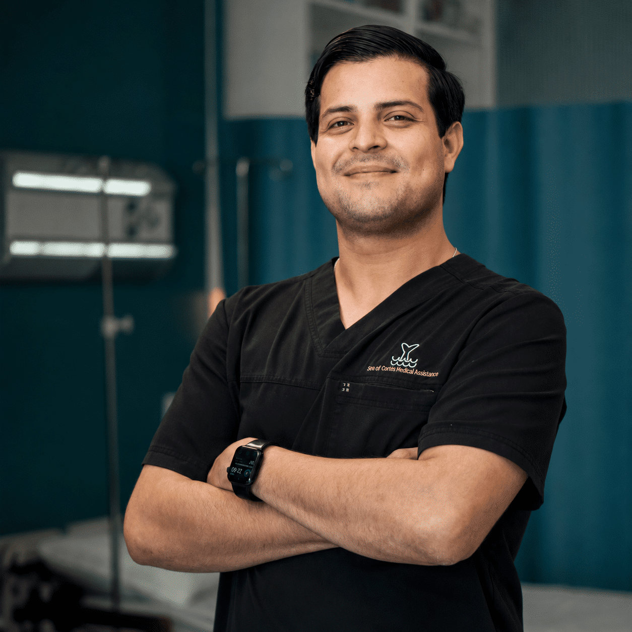 English-speaking doctor providing medical care in Mexico City